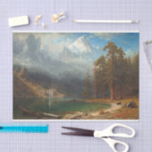 Papier Mousseline Bierstadt Mont Corcoran peinture (Artisanat)