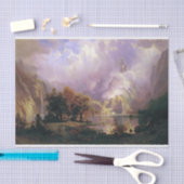 Papier Mousseline Bierstadt Peinture Paysage Montagne Rocheuse (Artisanat)
