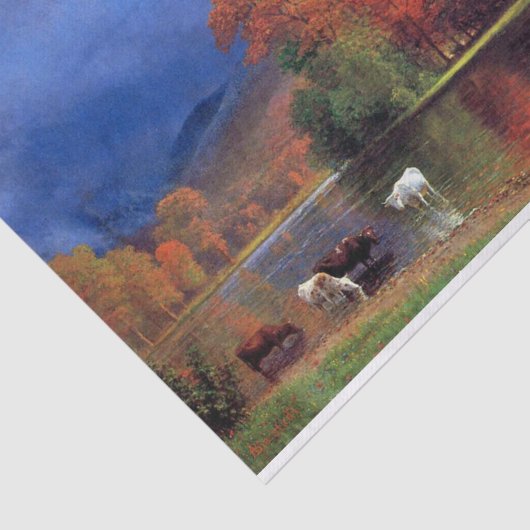 Papier Mousseline Bierstadt Sur La Peinture Saco (Détail)