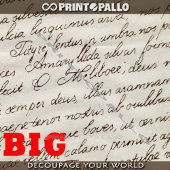 Papier Mousseline BIG - Arrière-plan d'écriture calligraphique