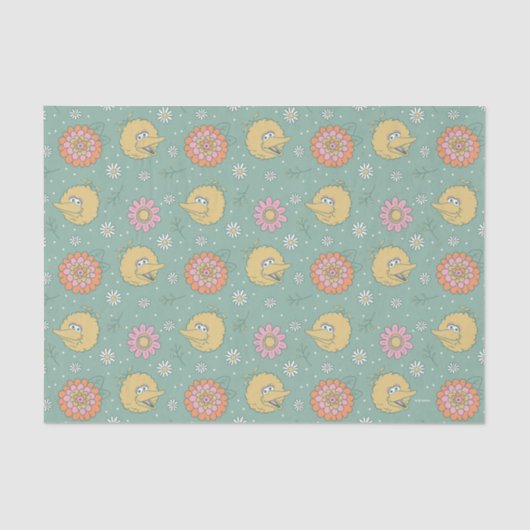 Papier Mousseline Big Bird | Good Vibes Floral Pattern (Recto)