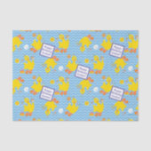 Papier Mousseline Big Bird Party Chevron Motif (Recto)