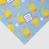 Papier Mousseline Big Bird Party Chevron Motif (Détail)
