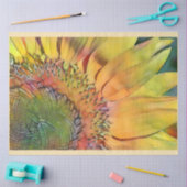 Papier Mousseline Big Sunflower Collection d'art moderne (Artisanat)