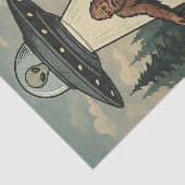 Papier Mousseline Bigfoot enlèvement UFO Alien découpage papier de t (Détail)