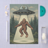 Papier Mousseline Bigfoot enlèvement UFO Alien découpage papier de t (Artisanat)