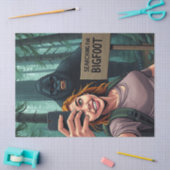 Papier Mousseline Bigfoot Sasquatch Selfie Decoupage (Artisanat)