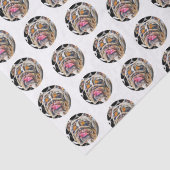 Papier Mousseline Biggie Bulldog Circles Animal Gram (Détail)