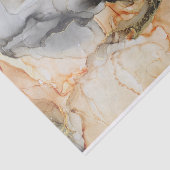 Papier Mousseline Bijou d'art Abstrait Citrus tonique, Noir & Or (Détail)