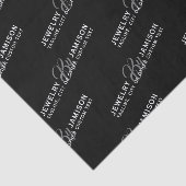 Papier Mousseline BIJOUX PAR Nom Personnel Marque Entreprise Argent (Détail)