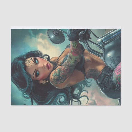 Papier Mousseline Biker Babe12 3e édition (Recto)