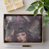 Papier Mousseline Biker Babe16 (Cadeau)