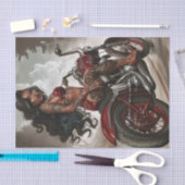Papier Mousseline Biker Babe7 Bad to the Bone Edition (Artisanat)