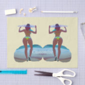 Papier Mousseline Bikini Booty Beach Girl Thunder_Cove (Artisanat)