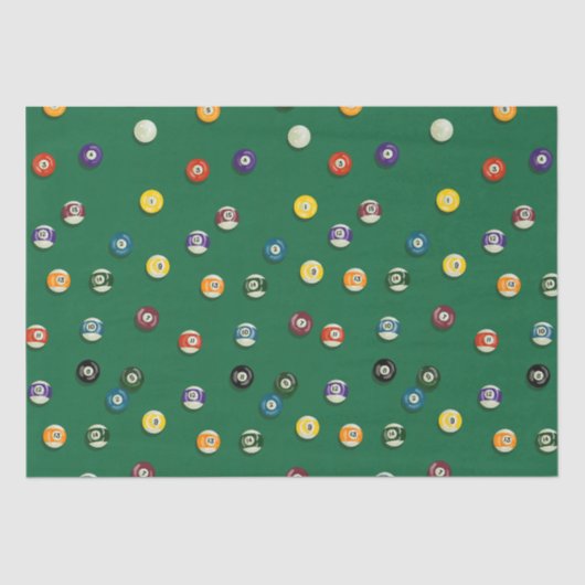 Papier Mousseline Billard Américain Table de Billard Shark (Recto)