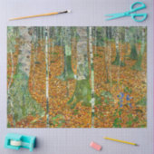 Papier Mousseline Birch Forest by Gustav Klimt (Artisanat)