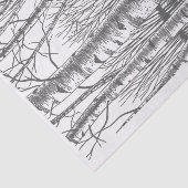 Papier Mousseline Birch Trees En Hiver (Détail)