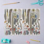 Papier Mousseline Bird Feather Wildlife Antique Feathers Art Nouveau (Artisanat)