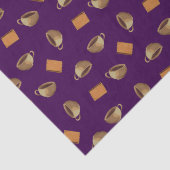 Papier Mousseline Biscuits au café et au chocolat Motif Alimentation (Détail)