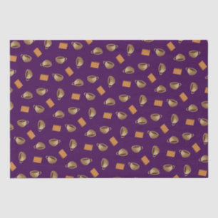 Papier Mousseline Biscuits au café et au chocolat Motif Alimentation