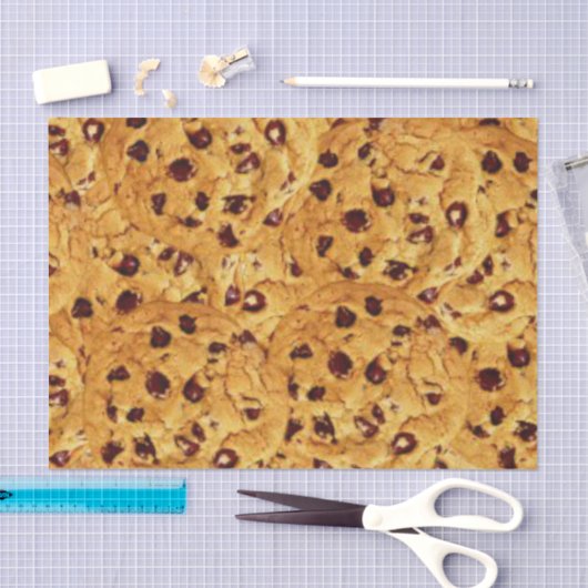 Papier Mousseline biscuits aux puces de chocolat (Artisanat)