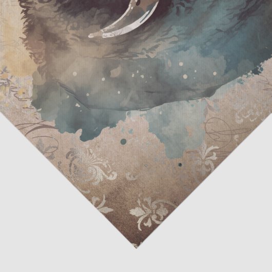 Papier Mousseline Bison Amérindien Buffalo (Détail)