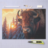 Papier Mousseline Bison Amérindien Buffalo (Artisanat)