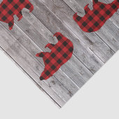 Papier Mousseline bison plaid ours sauvage un 1er anniversaire fête (Détail)