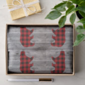 Papier Mousseline bison plaid ours sauvage un 1er anniversaire fête (Cadeau)