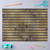 Papier Mousseline Black and Gold Circus Series Design 10 (Artisanat)