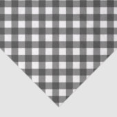 Papier Mousseline Black and White Checkered Tissue Paper (Détail)