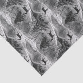 Papier Mousseline Black and White Christmas Pattern#13 ID1009 (Détail)