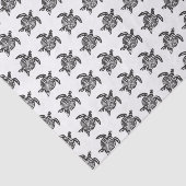 Papier Mousseline Black and White Tribal Turtle Art (Détail)