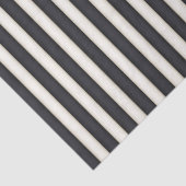 Papier Mousseline Black & Antique Blanc Victorien Stripes Élégant (Détail)