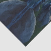 Papier Mousseline Black Bear at the stream under moonlight (Détail)