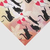 Papier Mousseline Black Cats And Balloons (Détail)