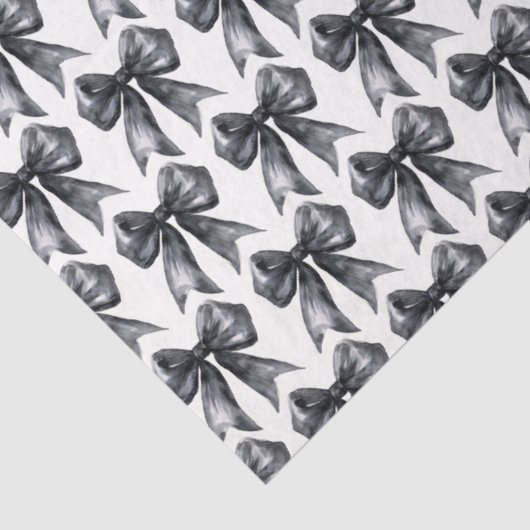 Papier Mousseline Black Coquette Bow (Détail)