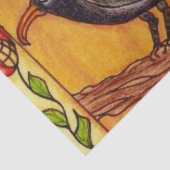 Papier Mousseline Black Crow Art Déco Art folk Rose (Détail)