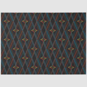 Papier Mousseline Black Diamond Abstrait Elegant Color Motif