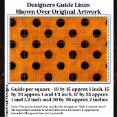 Papier Mousseline Black Dots on Orange Repeat Design DW2 Decoupage