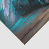 Papier Mousseline Black Easter Lamb Angel Decoupage (Détail)