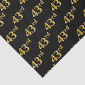 Papier Mousseline Black, Faux Gold 43e (Quarante-troisième) (Détail)