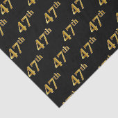 Papier Mousseline Black, Faux Gold 47e (Quarante-Septième) (Détail)