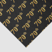 Papier Mousseline Black, Faux Gold 70th (Seveneth) (Détail)