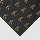 Papier Mousseline Black, Faux Gold 7e (Septième) Tissu de l'événemen (Détail)