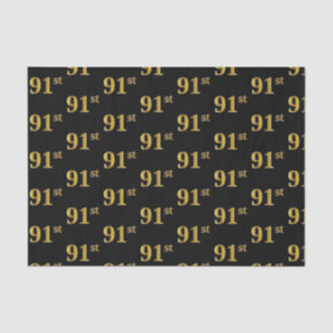 Papier Mousseline Black, Faux Gold 91st (Quatre-vingt-onze)