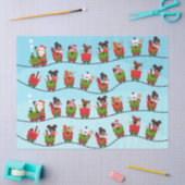 Papier Mousseline Black Girl Riding Train de Noël (Artisanat)