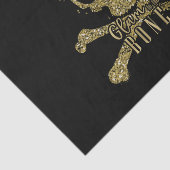 Papier Mousseline Black Glam to the Bone Gold (Détail)