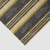 Papier Mousseline Black Gold Christmas Pattern#28 ID1009 (Détail)