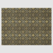 Papier Mousseline Black Gold Christmas Pattern#30 ID1009 (Recto)